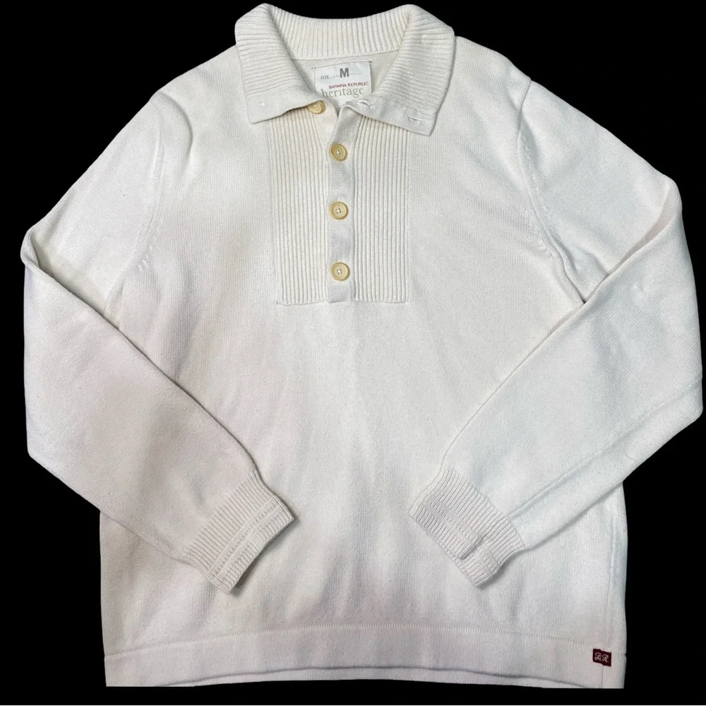 Banana‎ Republic Heritage Collection Men's Cream Sweater